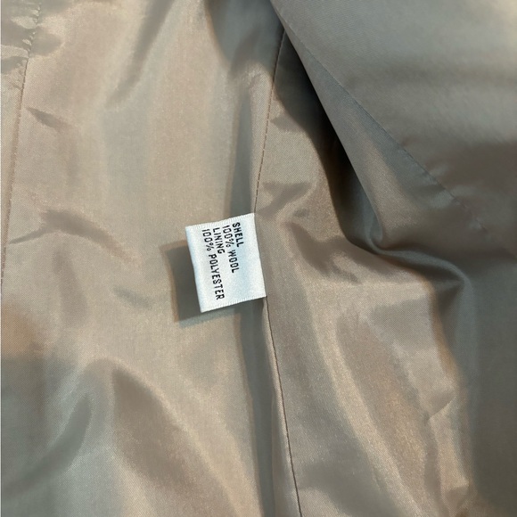 Talbots wool blazer brown/tan excellent condition checkered tweed size 10  - Picture 7 of 11